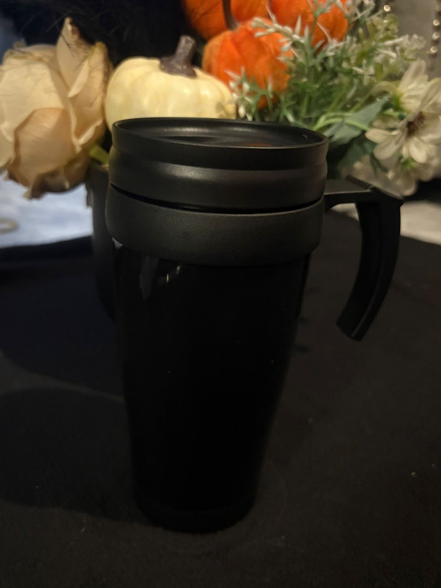 Black hot cup