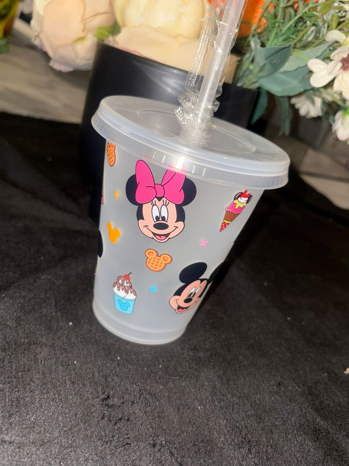 Kids Minnie and Mickey Mouse cup