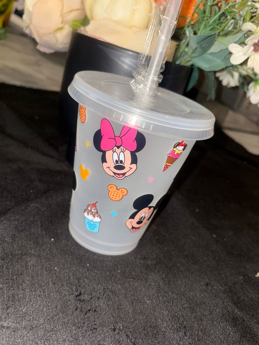 Kids Minnie and Mickey Mouse cup