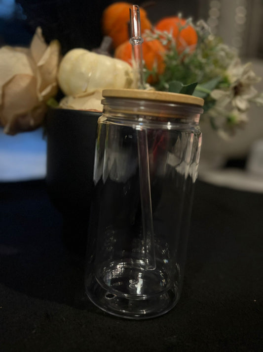 Snowglobe Libby cup with bamboo lid
