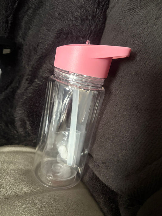 Pink kids sport snowglobe cup
