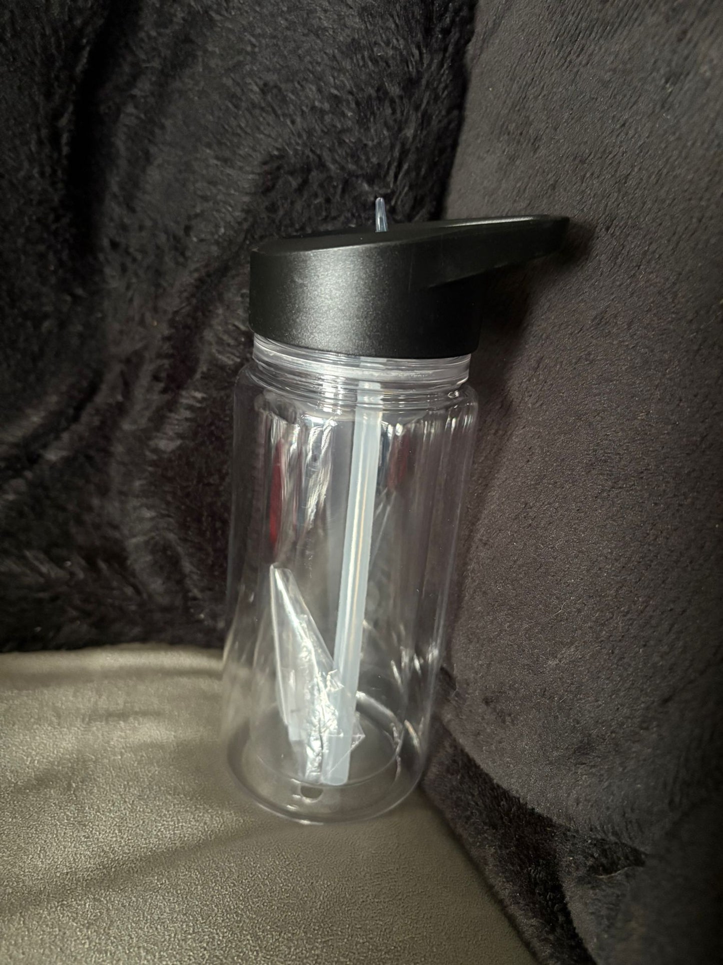 Kids black sport snowglobe cup