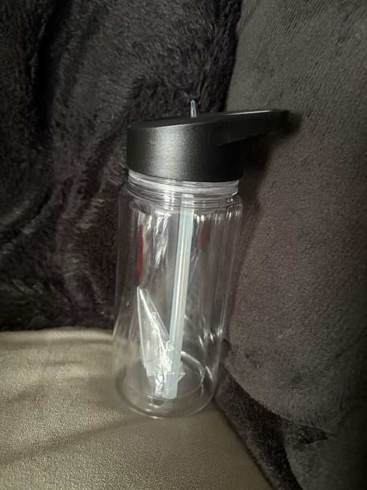 Kids black sport snowglobe cup